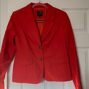 Red statement blazer with pockets!!